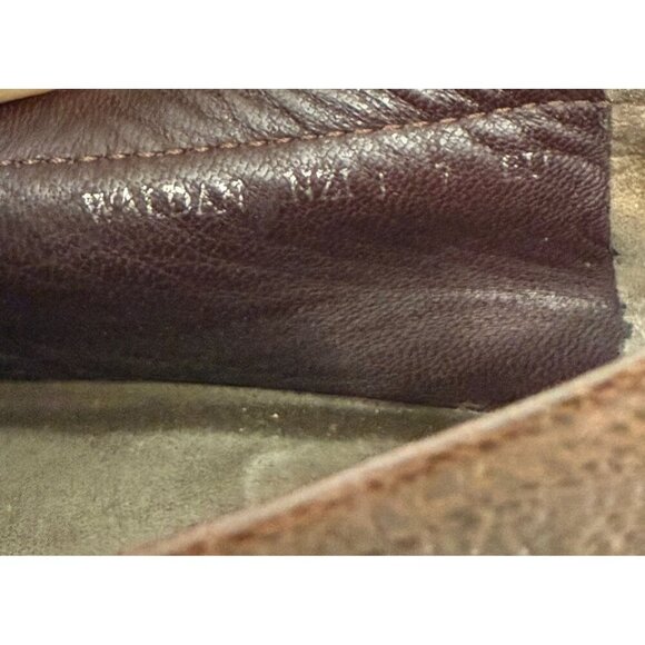 Bally Mens Waldan Driving Loafer Shoes Brown Leather Red Cream Stripe Size US 9? - Picture 9 of 16